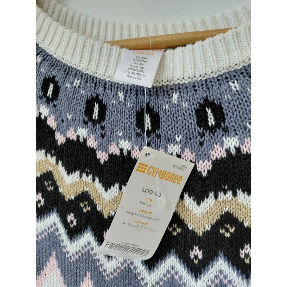 NWT Gymboree Sweater Dress Fair‎ Isle Girls Size L 10-12